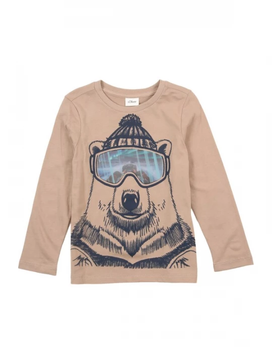 Foto van product s.Oliver Shirt blauw / marine / brokaat