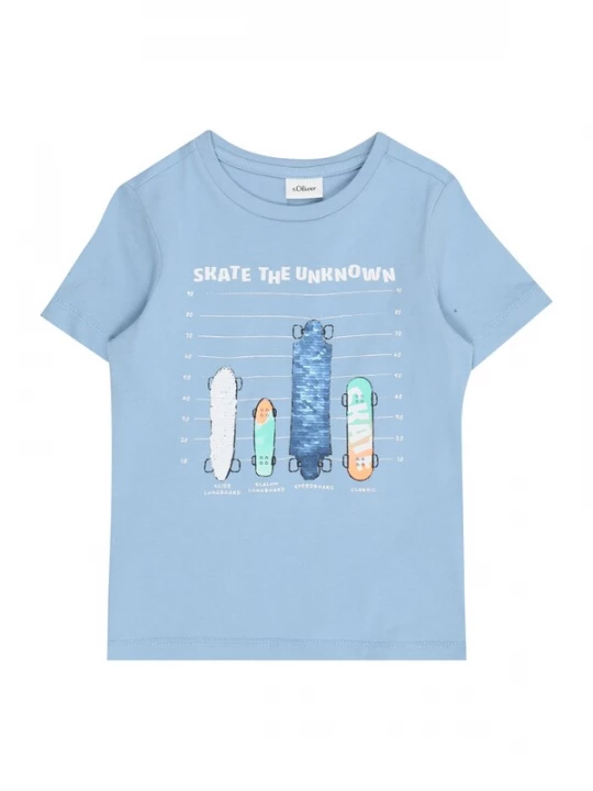 Foto van product s.Oliver Shirt blauw / mintgroen / wit
