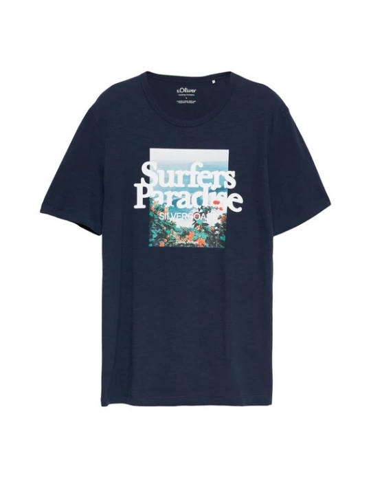 Foto van product s.Oliver Shirt blauw / navy / donkergroen / wit