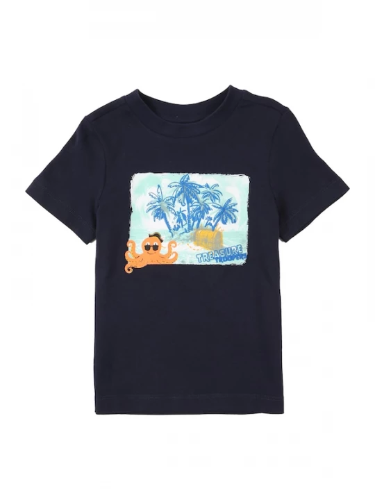 Foto van product s.Oliver Shirt blauw / navy / pastelblauw / oranje