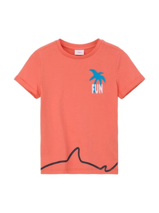 Foto van product s.Oliver Shirt blauw / navy / perzik / wit