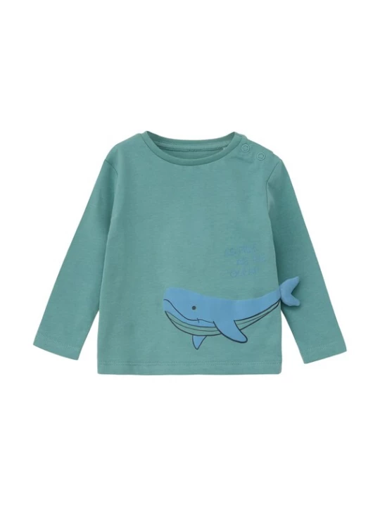 Foto van product s.Oliver Shirt blauw / petrol / zwart