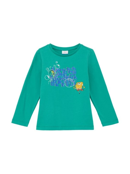 Foto van product s.Oliver Shirt blauw / turquoise / geel / lichtgroen