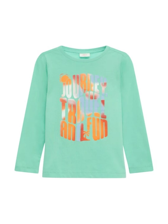 Foto van product s.Oliver Shirt blauw / turquoise / oranje / rood