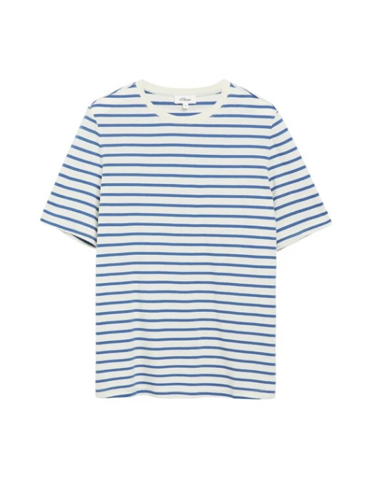 Foto van product s.Oliver Shirt blauw / wolwit