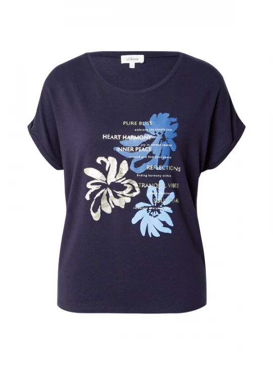 Foto van product s.Oliver Shirt blauw / zilvergrijs