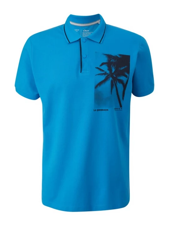 Foto van product s.Oliver Shirt blauw / zwart
