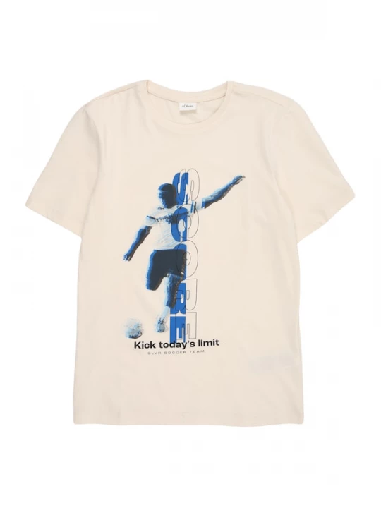 Foto van product s.Oliver Shirt blauw / zwart / wolwit