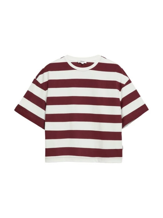 Foto van product s.Oliver Shirt bordeaux / wit