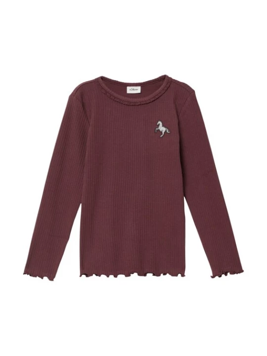 Foto van product s.Oliver Shirt bordeaux / zilver