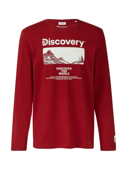 Foto van product s.Oliver Shirt bourgogne / wit