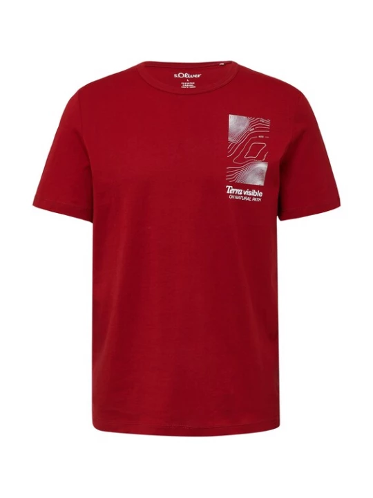 Foto van product s.Oliver Shirt bourgogne / wit