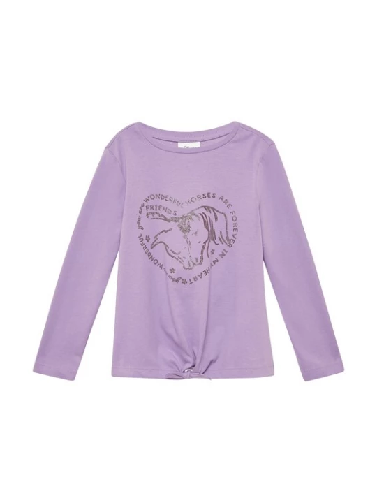 Foto van product s.Oliver Shirt bruin / lavendel