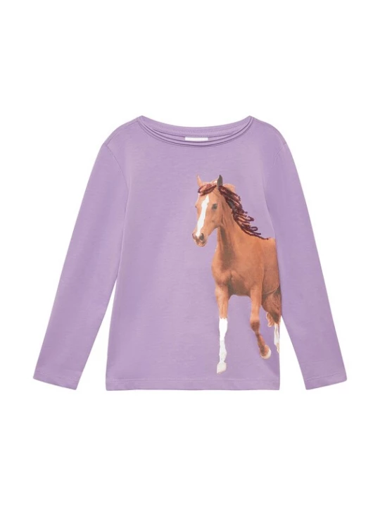 Foto van product s.Oliver Shirt bruin / pueblo / lila / wit