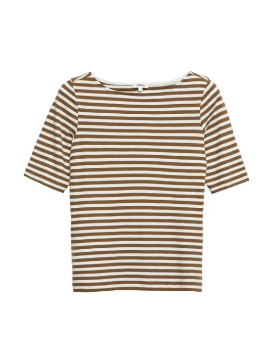 Foto van product s.Oliver Shirt bruin / wit
