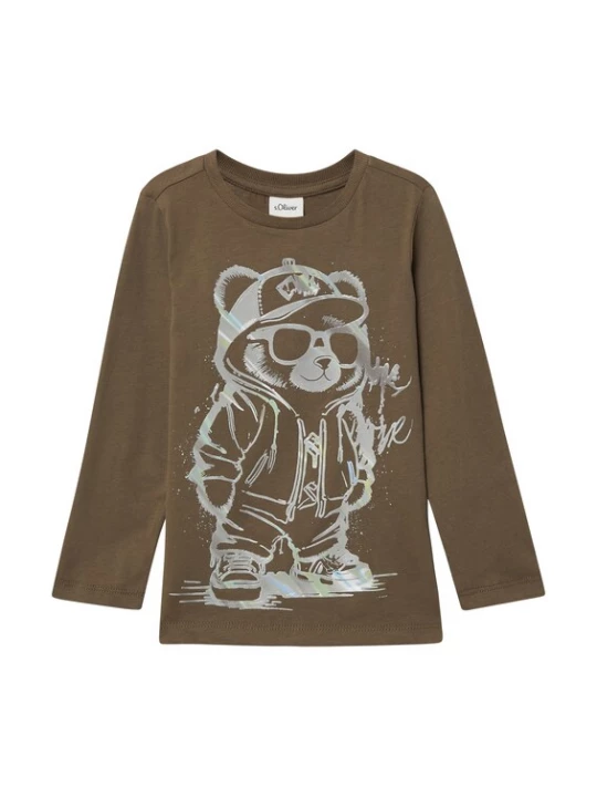 Foto van product s.Oliver Shirt bruin / zilver