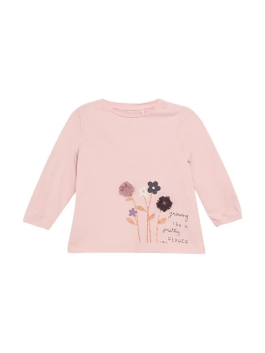 Foto van product s.Oliver Shirt chocoladebruin / goud / rosa / oudroze