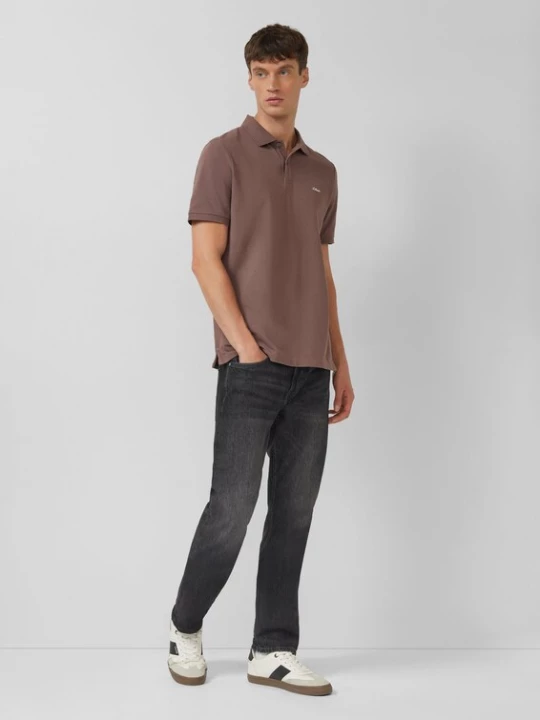 Foto van product s.Oliver Shirt chocoladebruin / wit