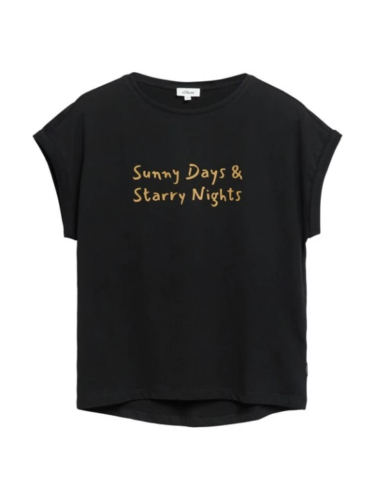 Foto van product s.Oliver Shirt citroen / zwart