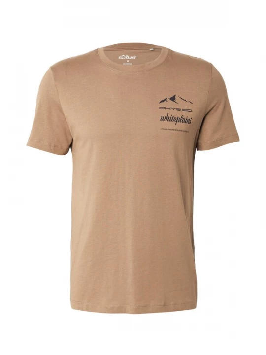Foto van product s.Oliver Shirt cognac / zwart