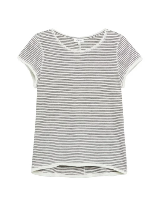 Foto van product s.Oliver Shirt crème / antraciet