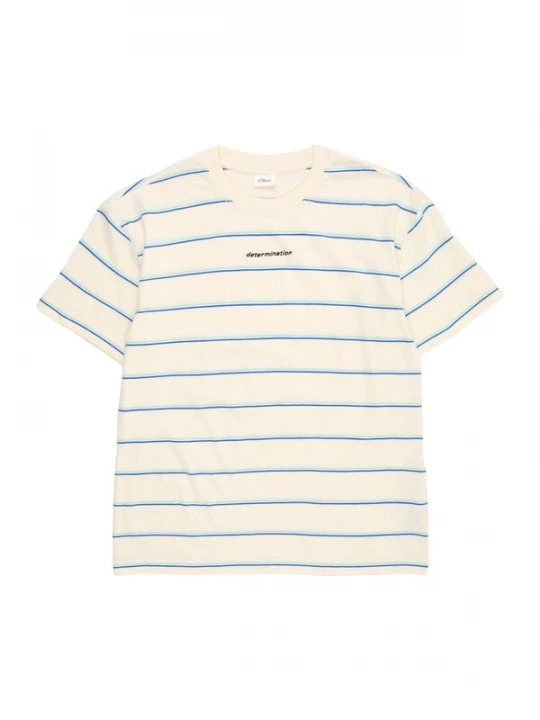 Foto van product s.Oliver Shirt crème / azuur / lichtblauw / zwart