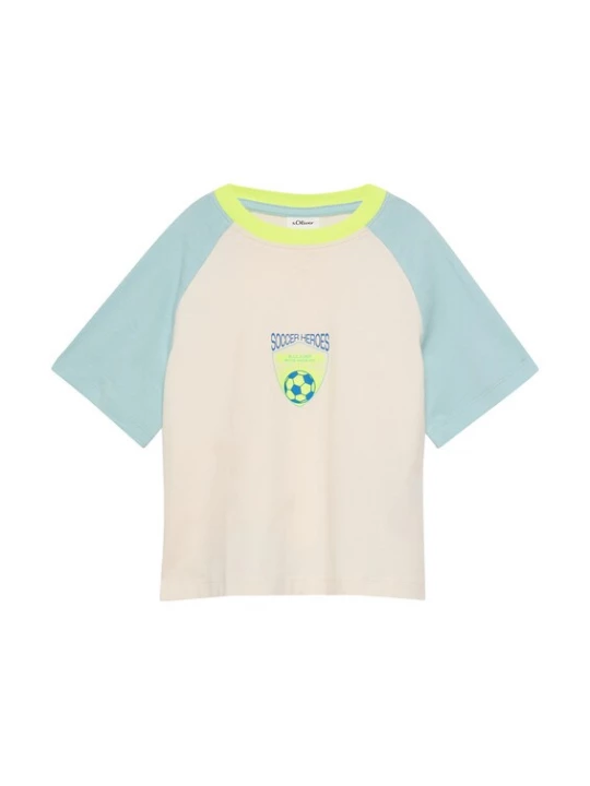 Foto van product s.Oliver Shirt crème / blauw / groen