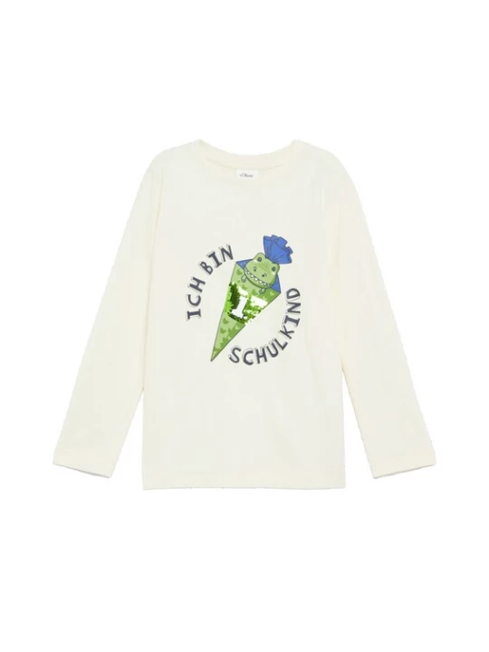 Foto van product s.Oliver Shirt crème / blauw / groen / zwart