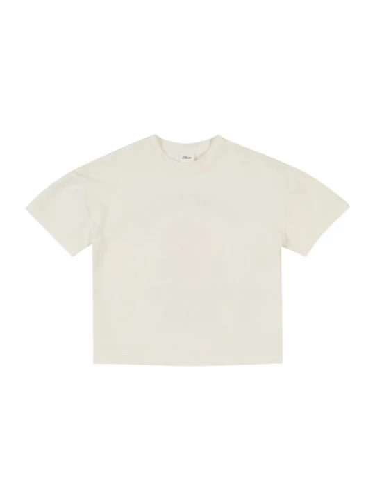 Foto van product s.Oliver Shirt crème / blauw / oranje / rood