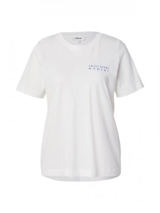 Foto van product s.Oliver Shirt crème / donkerblauw