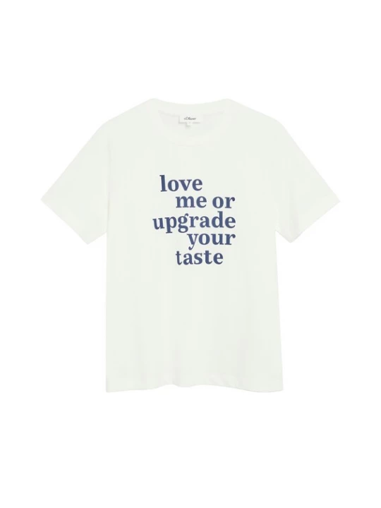 Foto van product s.Oliver Shirt crème / donkerblauw