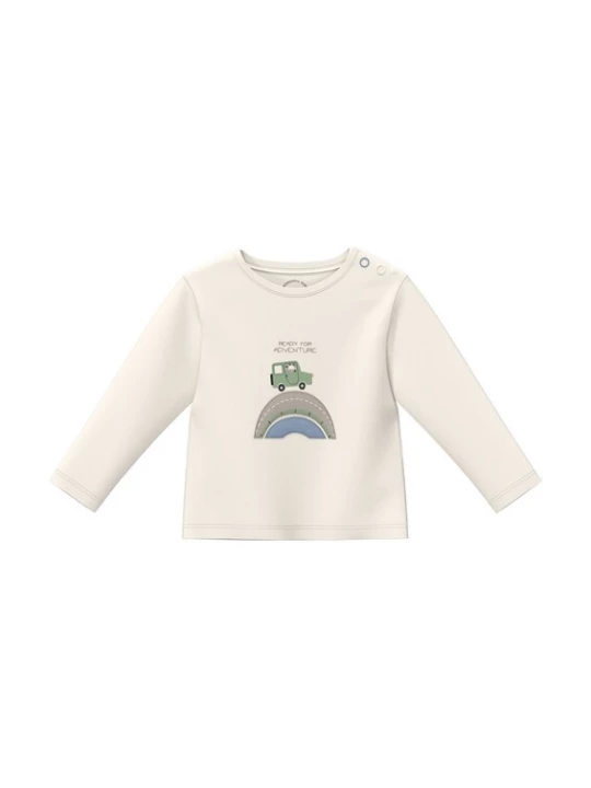 Foto van product s.Oliver Shirt crème / grijs / groen