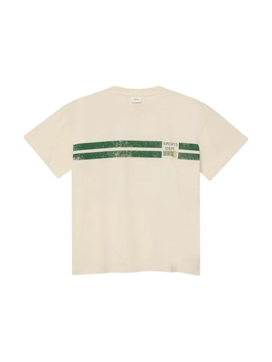 Foto van product s.Oliver Shirt crème / groen