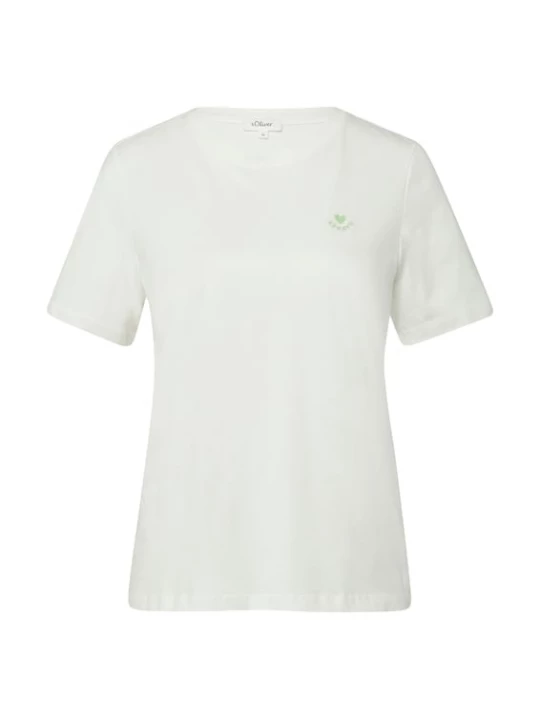 Foto van product s.Oliver Shirt crème / groen