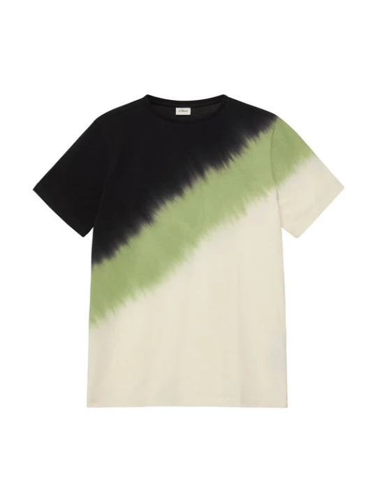 Foto van product s.Oliver Shirt crème / kiwi / zwart