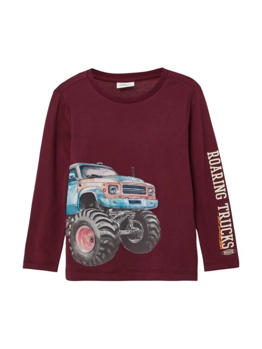 Foto van product s.Oliver Shirt crème / lichtblauw / bordeaux / zwart