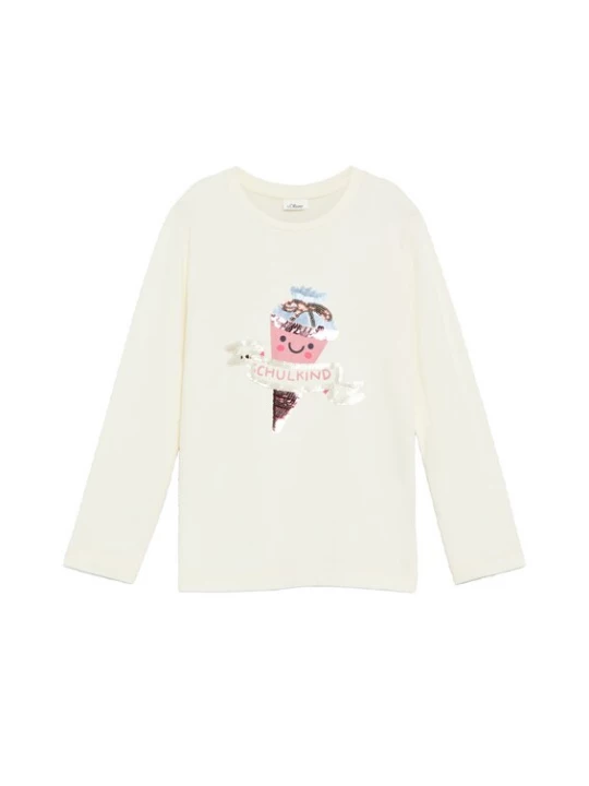 Foto van product s.Oliver Shirt crème / lichtblauw / bruin / rosa