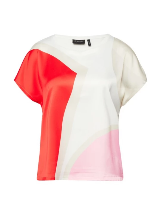 Foto van product s.Oliver Shirt crème / lichtgrijs / rosa / rood