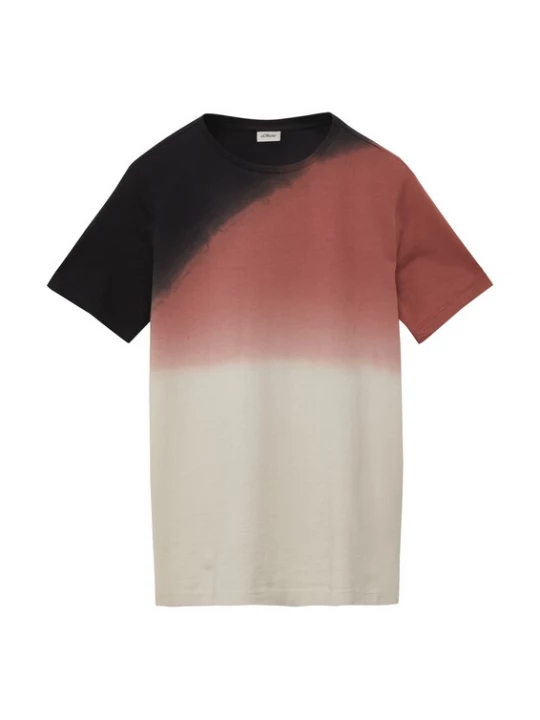 Foto van product s.Oliver Shirt crème / lichtrood / zwart