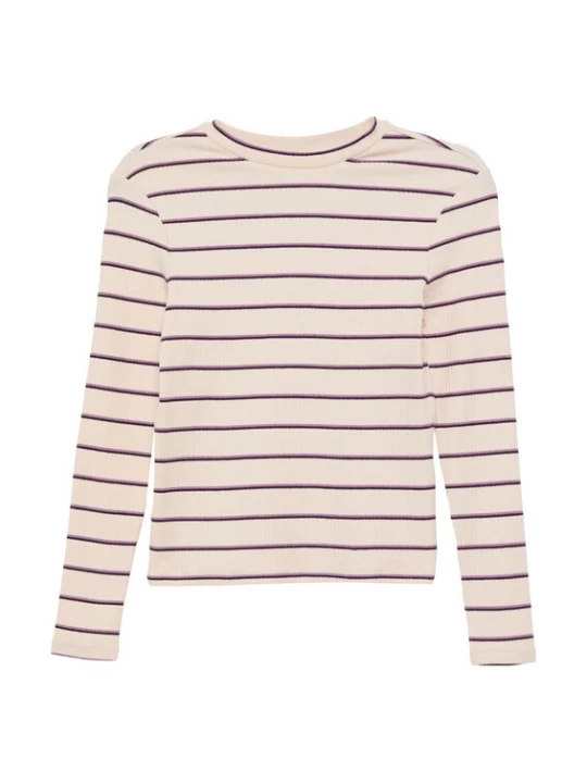 Foto van product s.Oliver Shirt crème / lila / zwart