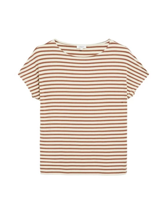 Foto van product s.Oliver Shirt crème / mokka
