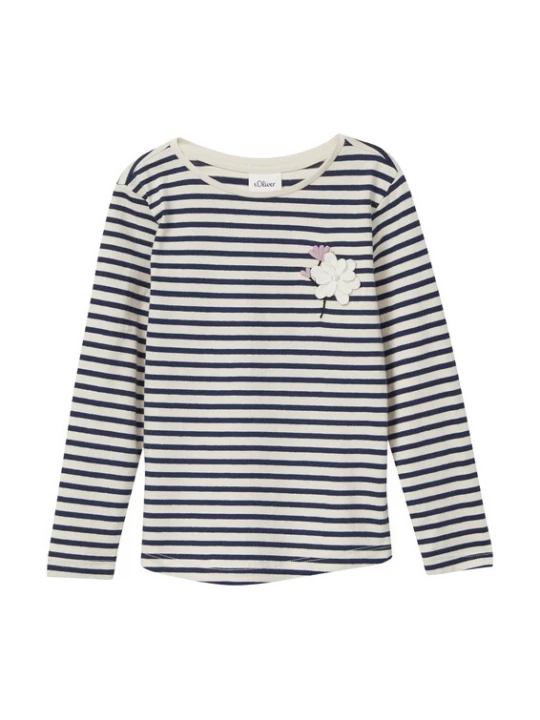 Foto van product s.Oliver Shirt crème / navy / rosa / zwart
