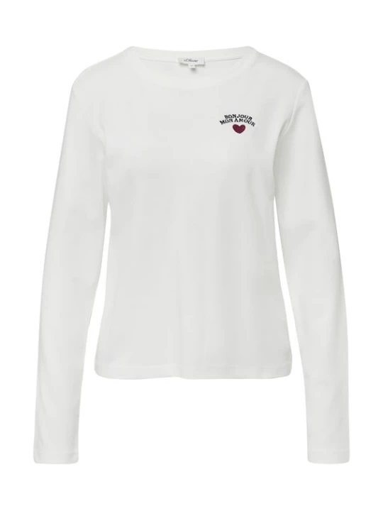 Foto van product s.Oliver Shirt crème / pruim / zwart