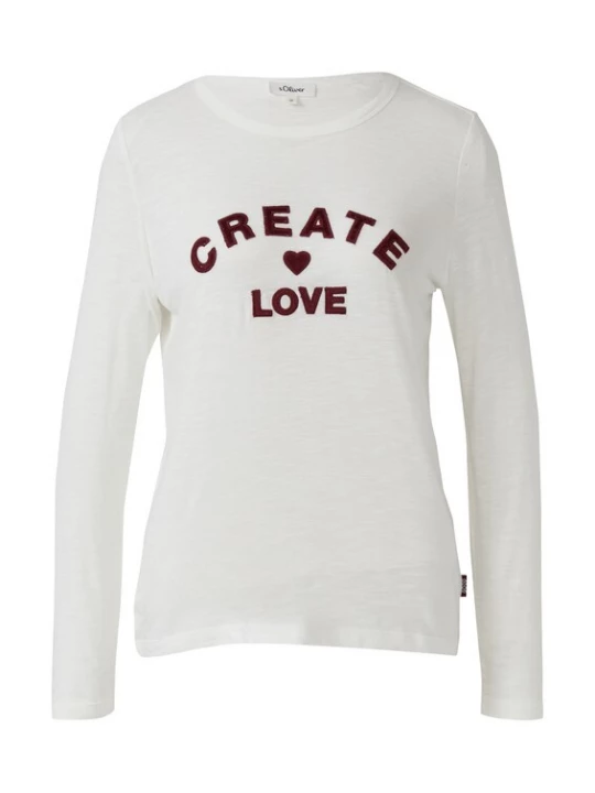 Foto van product s.Oliver Shirt crème / rood