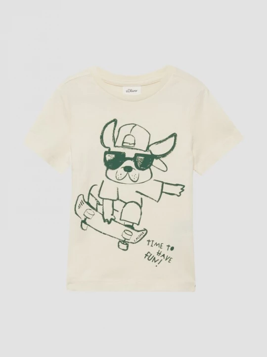 Foto van product s.Oliver Shirt crème / zwart