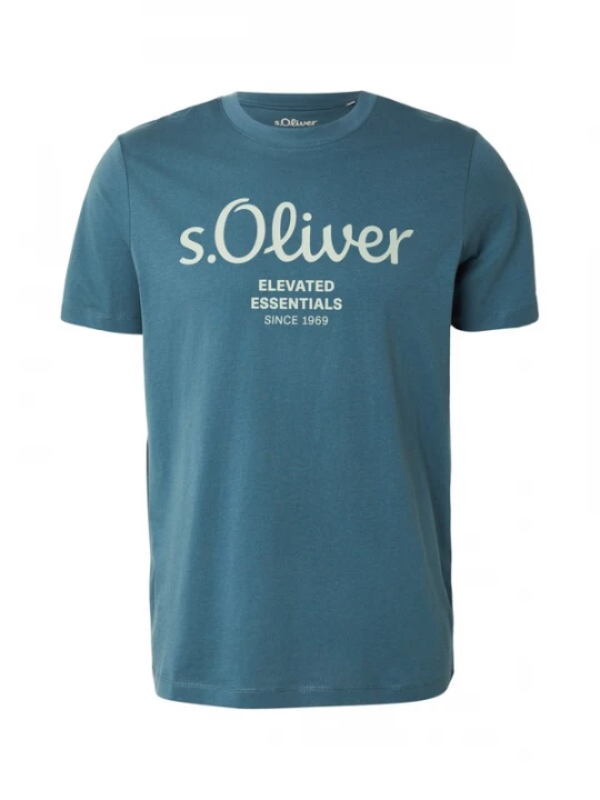 Foto van product s.Oliver Shirt cyaan blauw / pastelgroen