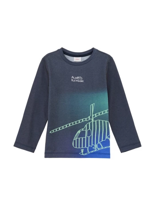 Foto van product s.Oliver Shirt donkerblauw / donkergrijs / groen / wit