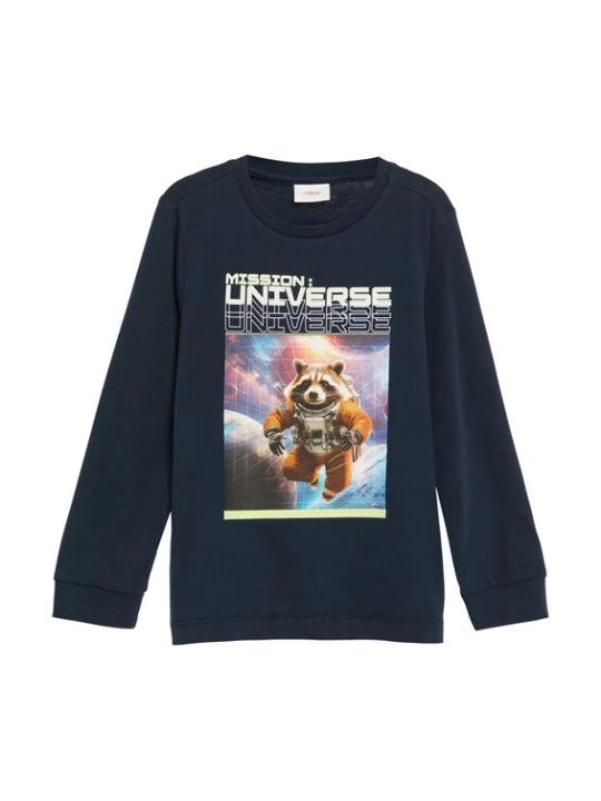 Foto van product s.Oliver Shirt donkerblauw / gemengde kleuren