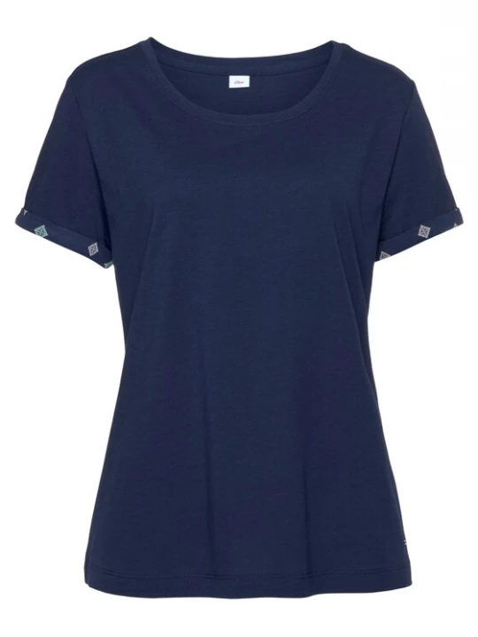 Foto van product s.Oliver Shirt donkerblauw / gemengde kleuren