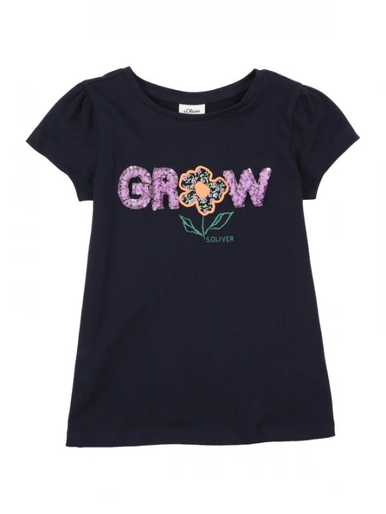 Foto van product s.Oliver Shirt donkerblauw / smaragd / lavendel / oranje